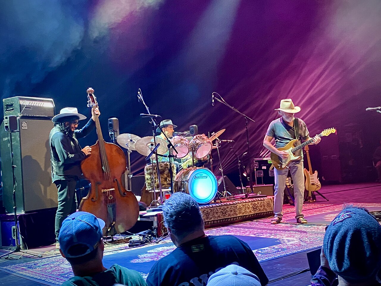 Bob Weir &amp; Wolf Bros at the Chicago Theatre in Chicago on March 11, 2020. Left to right: Don Was, Jay Lane, Bob Weir.
