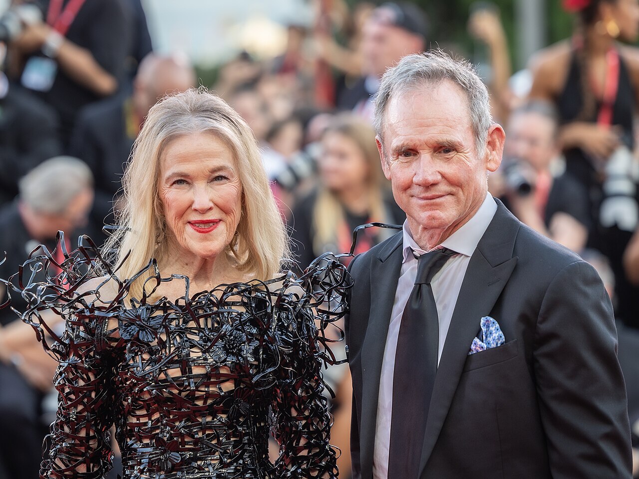 Catherine O'Hara and Bo Welch at the 81st Venice International Film Festival