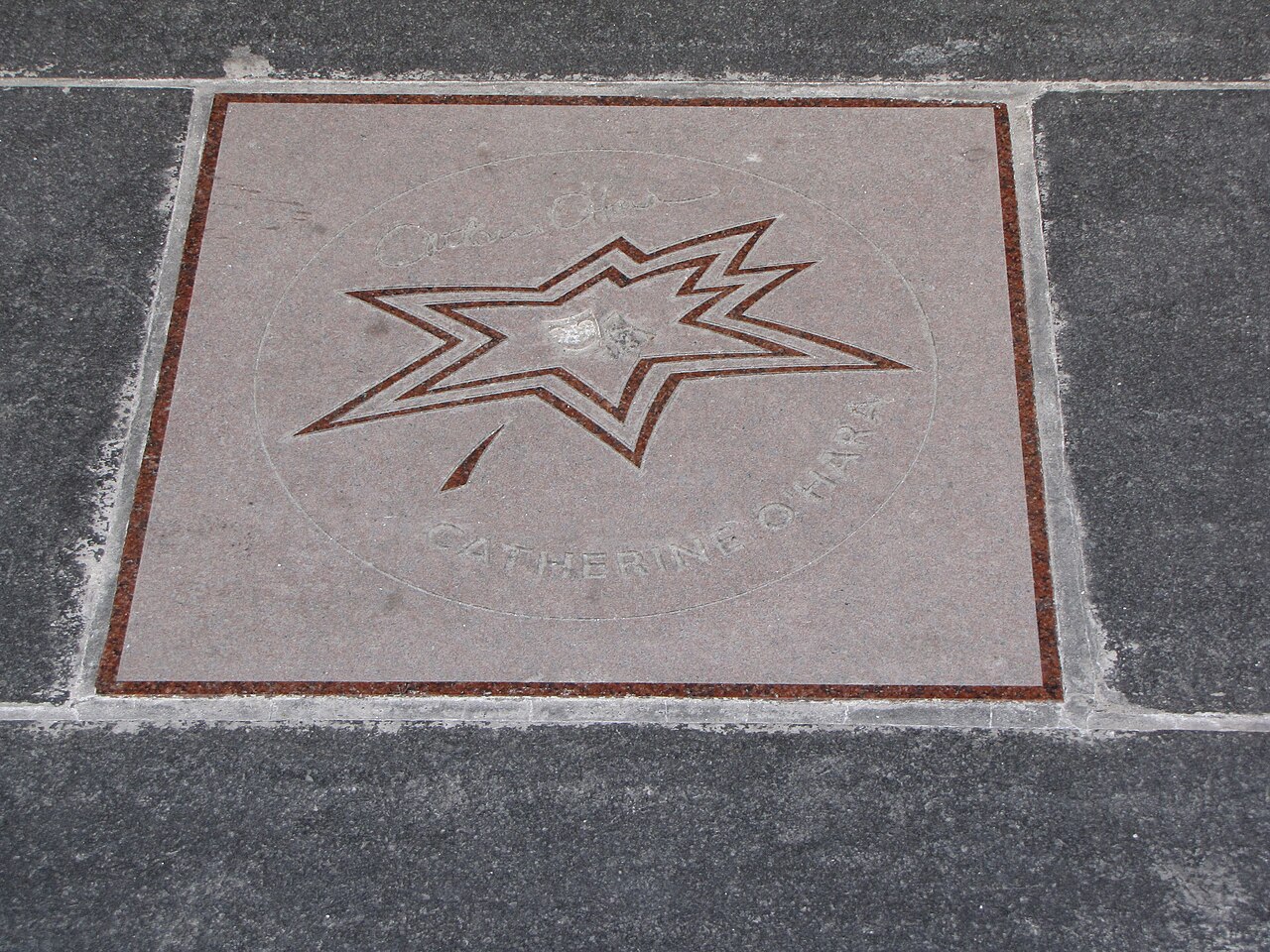 Catherine O'Hara's star on Canada's Walk of Fame