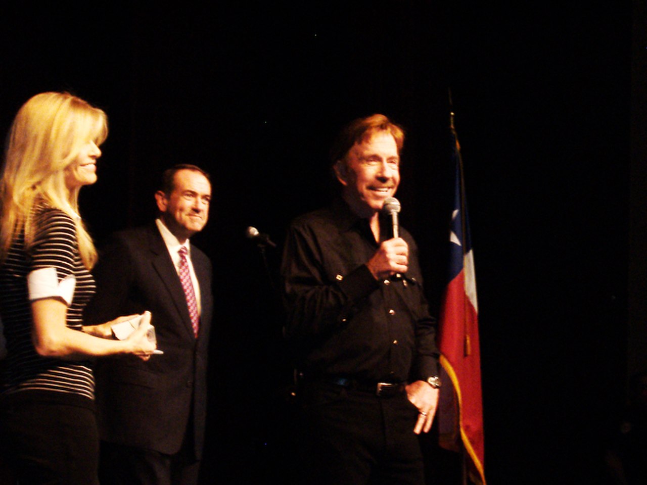 at the Huckabee Rally in College Station (February 29, 2008)