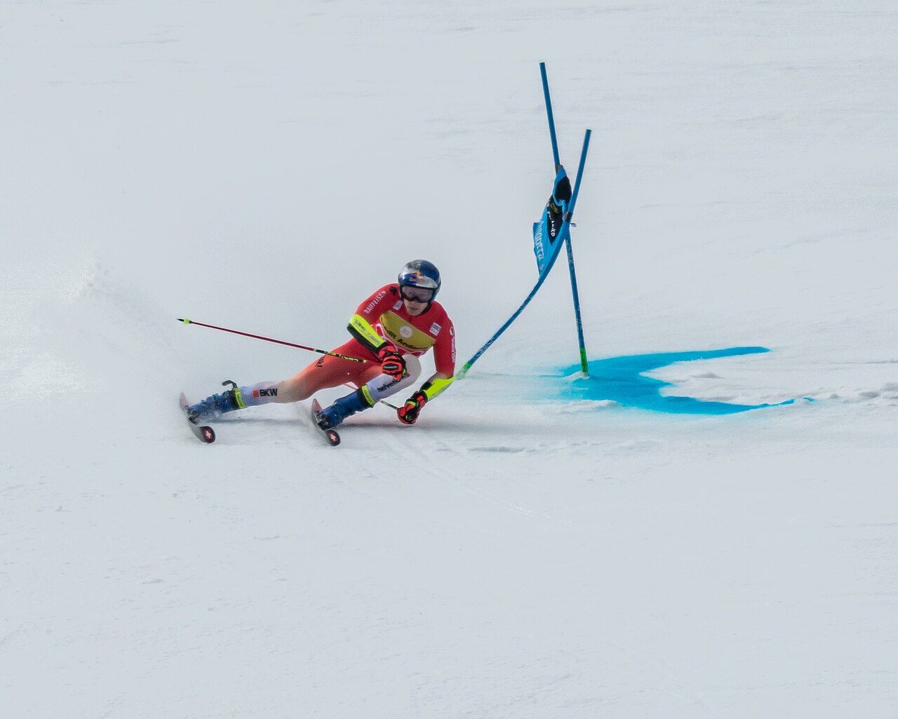 FIS Alpine Skiing World Cup on the Avet slope in Soldeu, Grandvalira, 18 March 2023 – Men's Giant Slalom, 1st run
Marco Odermatt (SUI)