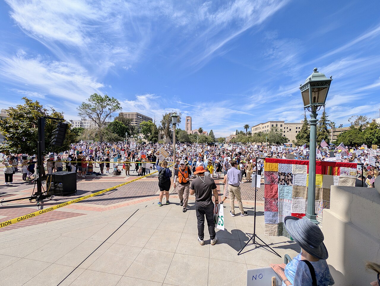 From today's No Kings Protest in Pasadena, California. Biggest crowd to date.