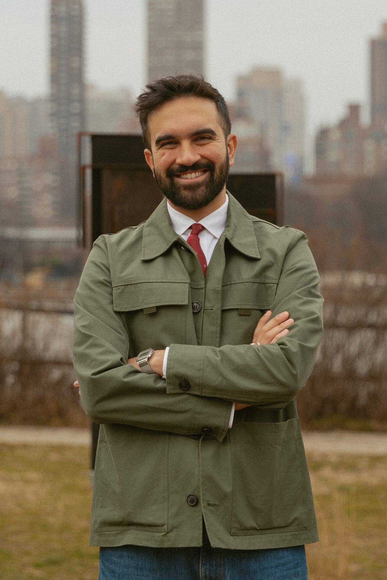 New York State Assemblymember Zohran Mamdani photographed in Assembly District 36, photographed by Kara McCurdy