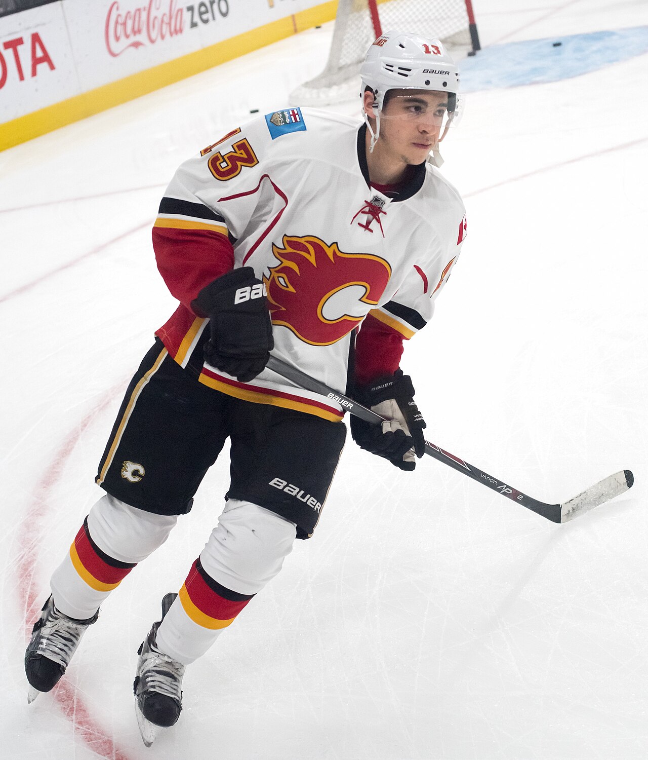 Gaudreau with the Calgary Flames in March 2016