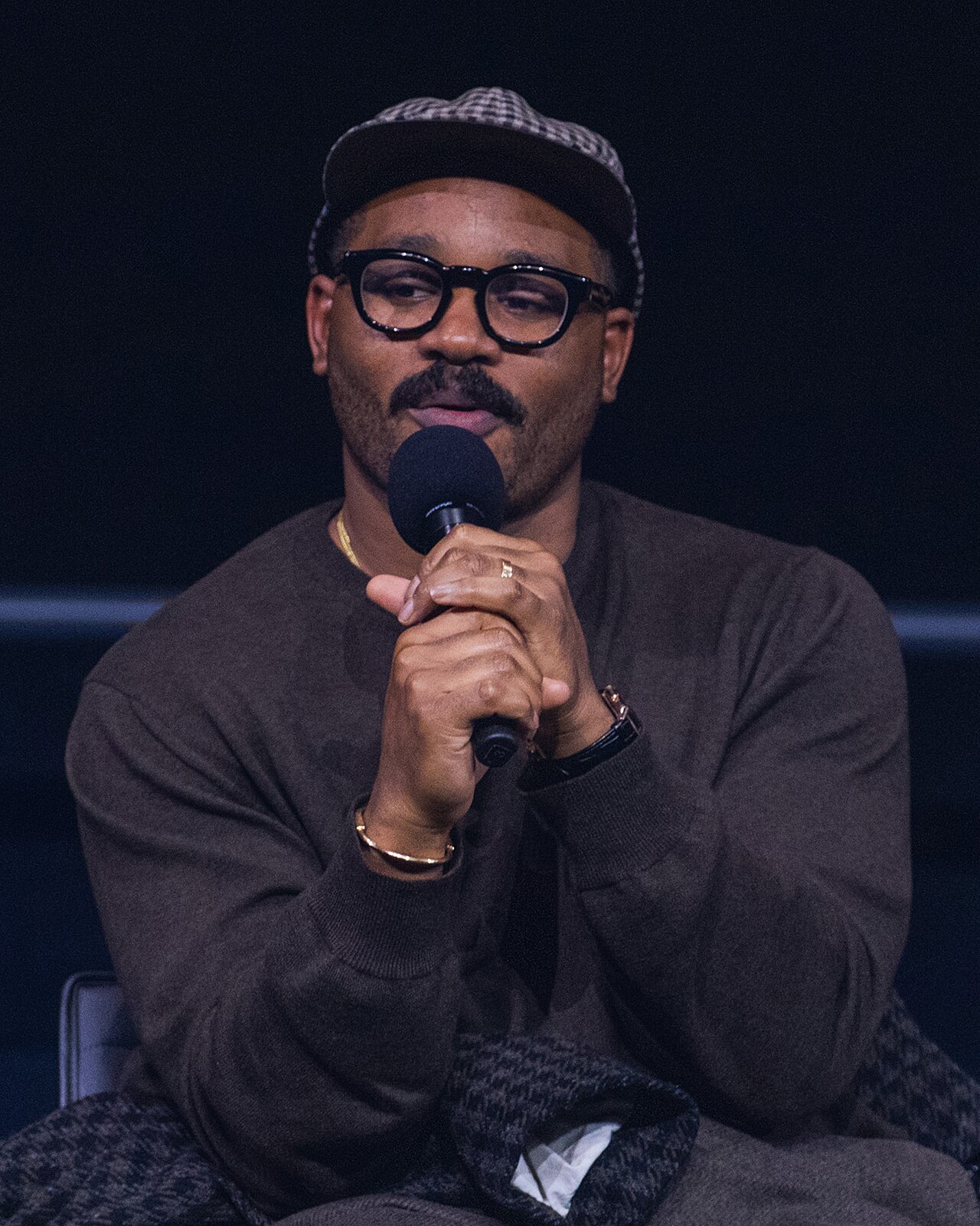 Ryan Coogler at a Q&A for Sinners in Los Angeles, California