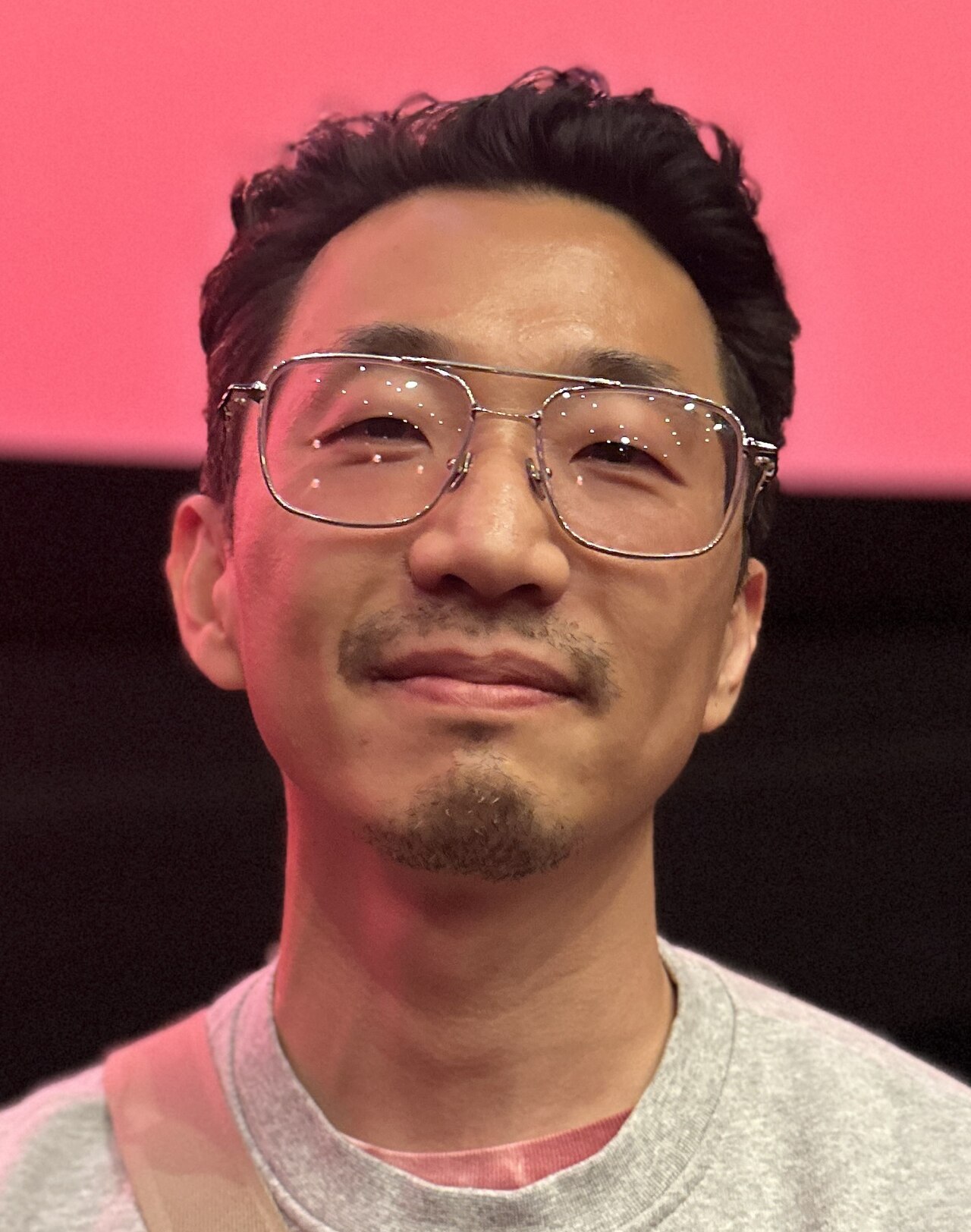 Took it at an a screening of Lurker where he hosted a Q/A after.