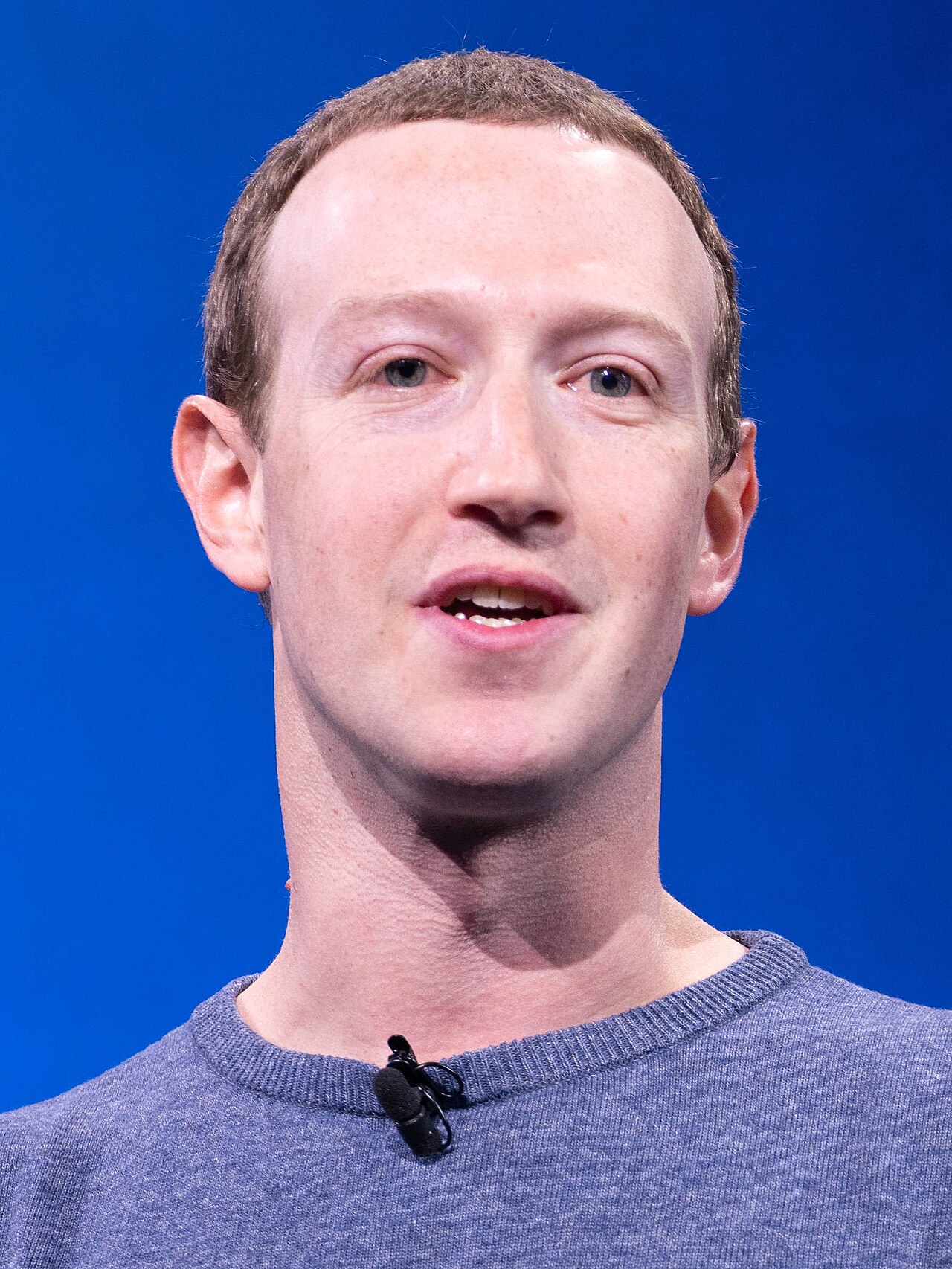 Facebook CEO Mark Zuckerberg announces the plan to make Facebook more happy at Facebook's Developer Conference on April 30, 2019.