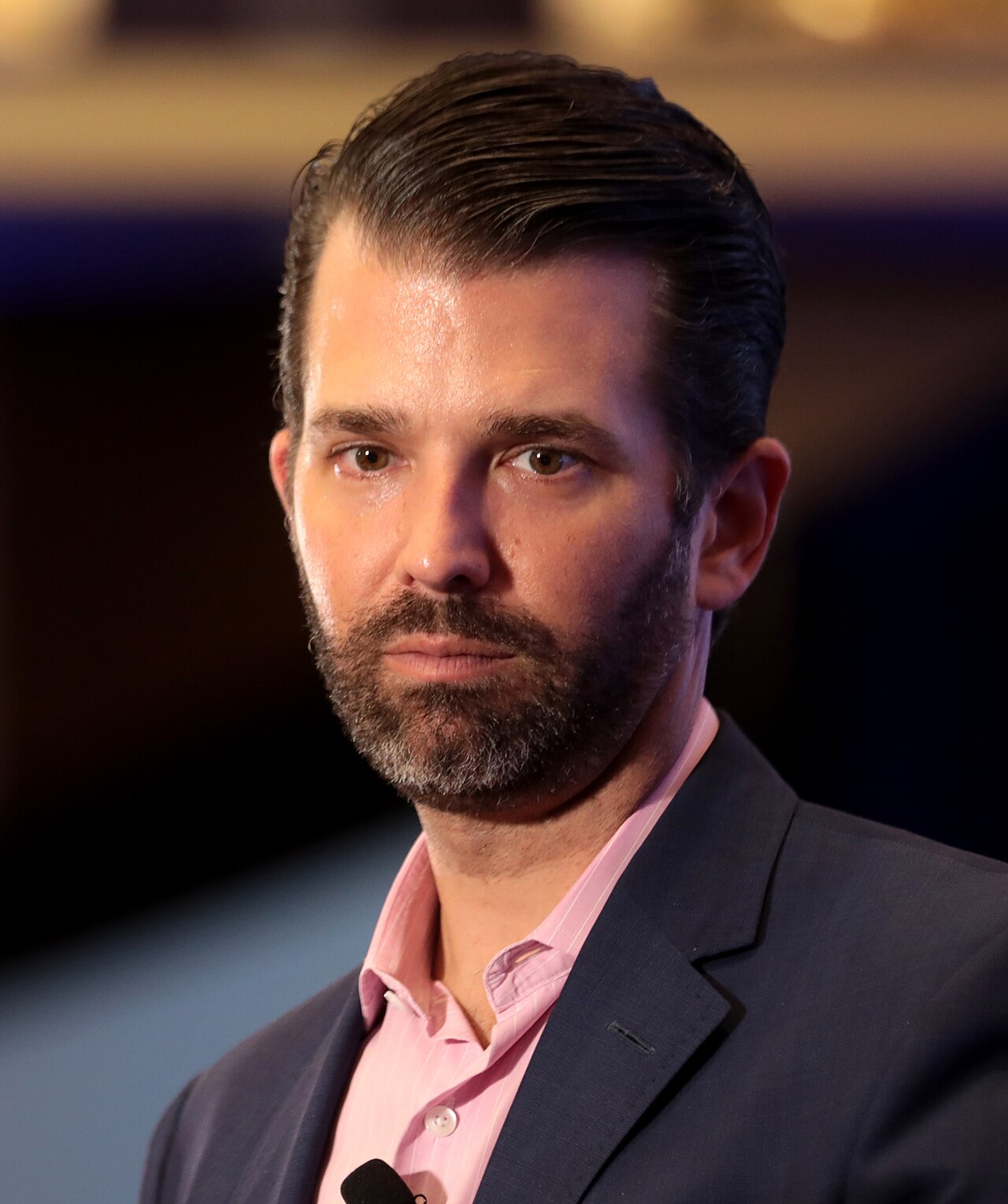 Donald Trump, Jr. speaking with attendees at the 2019 Teen Student Action Summit hosted by Turning Point USA at the Marriott Marquis in Washington, D.C.

Please attribute to Gage Skidmore if used else